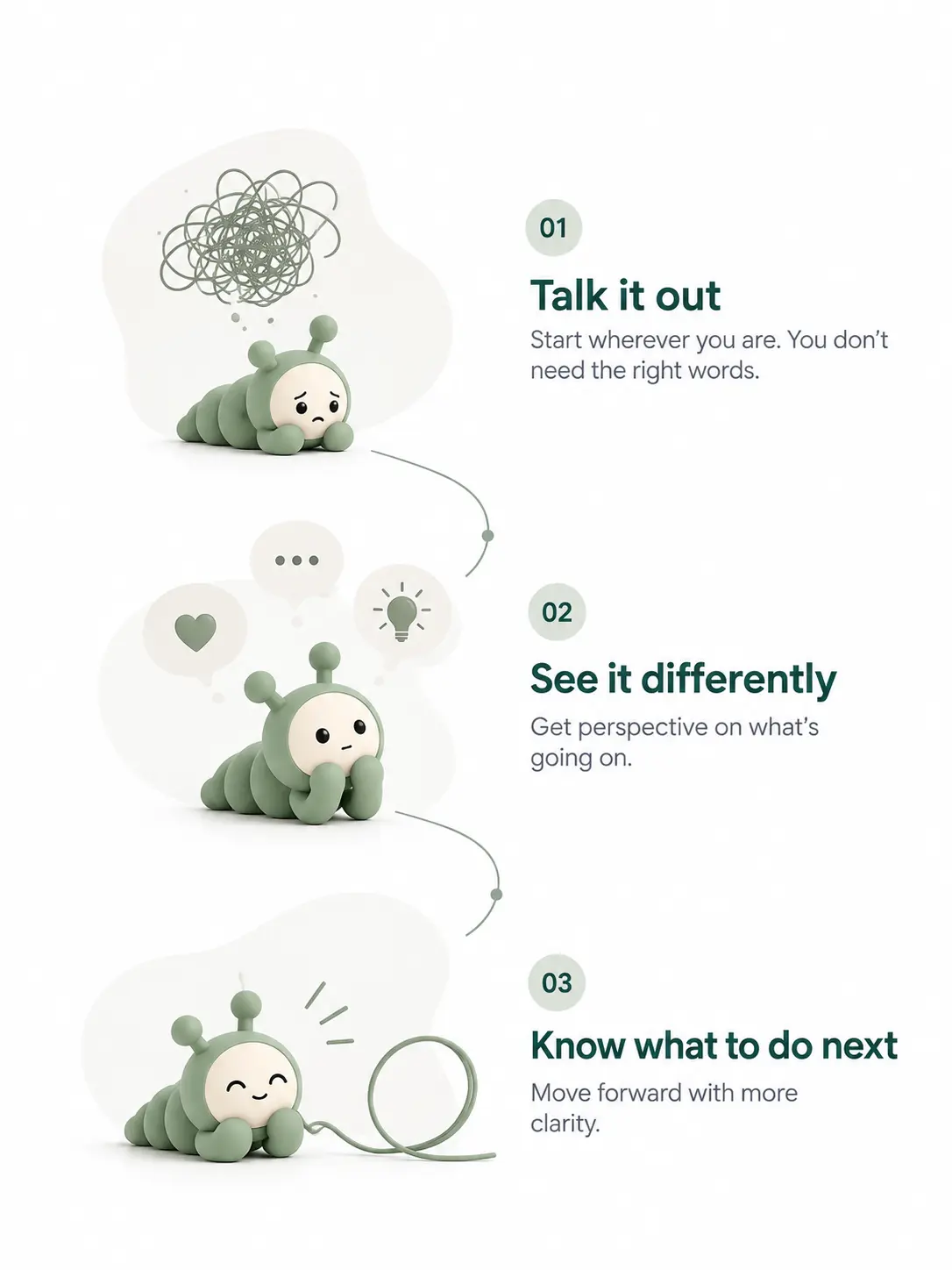 Untie adapts and listens to context, understands what you need, and helps you untangle